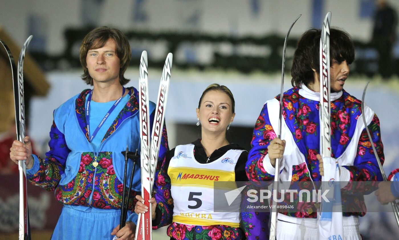 Prokhor Shalyapin, Anna Semenovich and Sergei Zverev