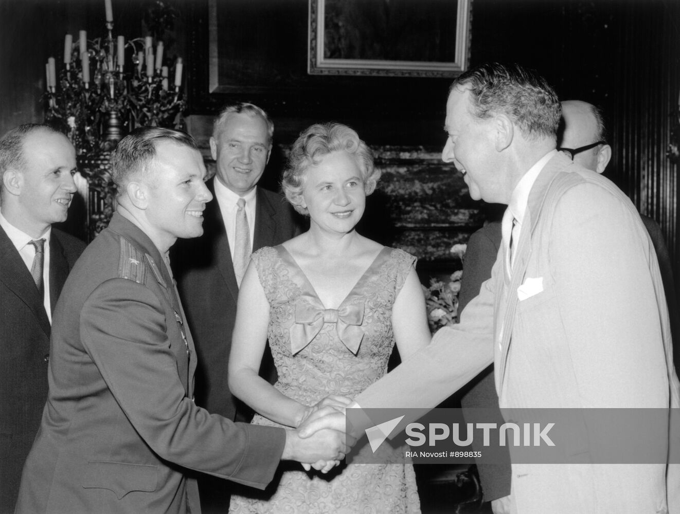 Yury Gagarin visits United Kingdom
