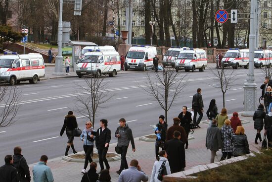 Explosion in Minsk metro