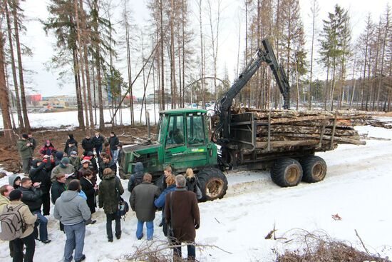 Construction of highway via Khimki forest starts