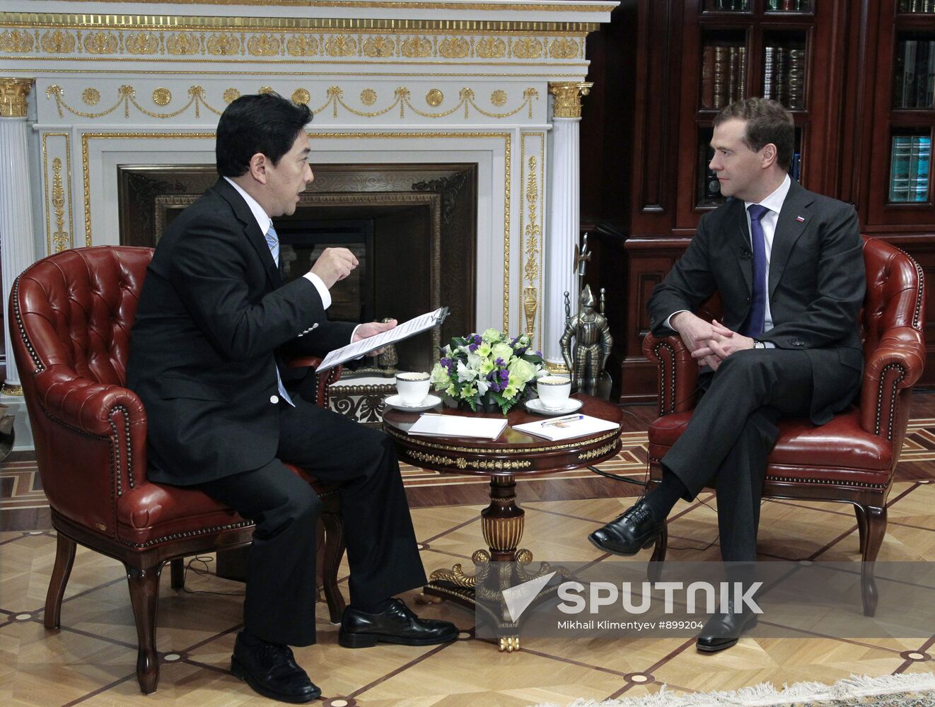 Dmitry Medvedev interviewed by CCTV