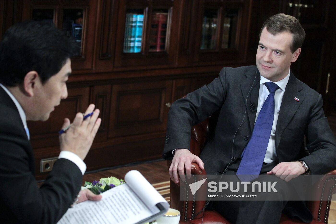 Dmitry Medvedev interviewed by CCTV