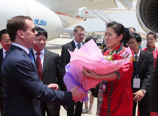 Medvedev on four-day visit to China