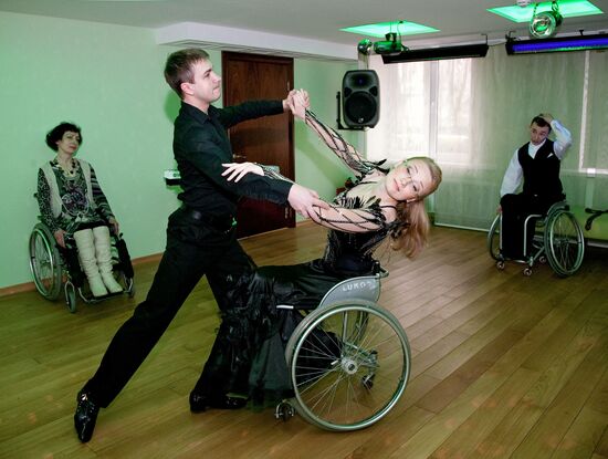Young people at Rossiya youth leisure and arts center