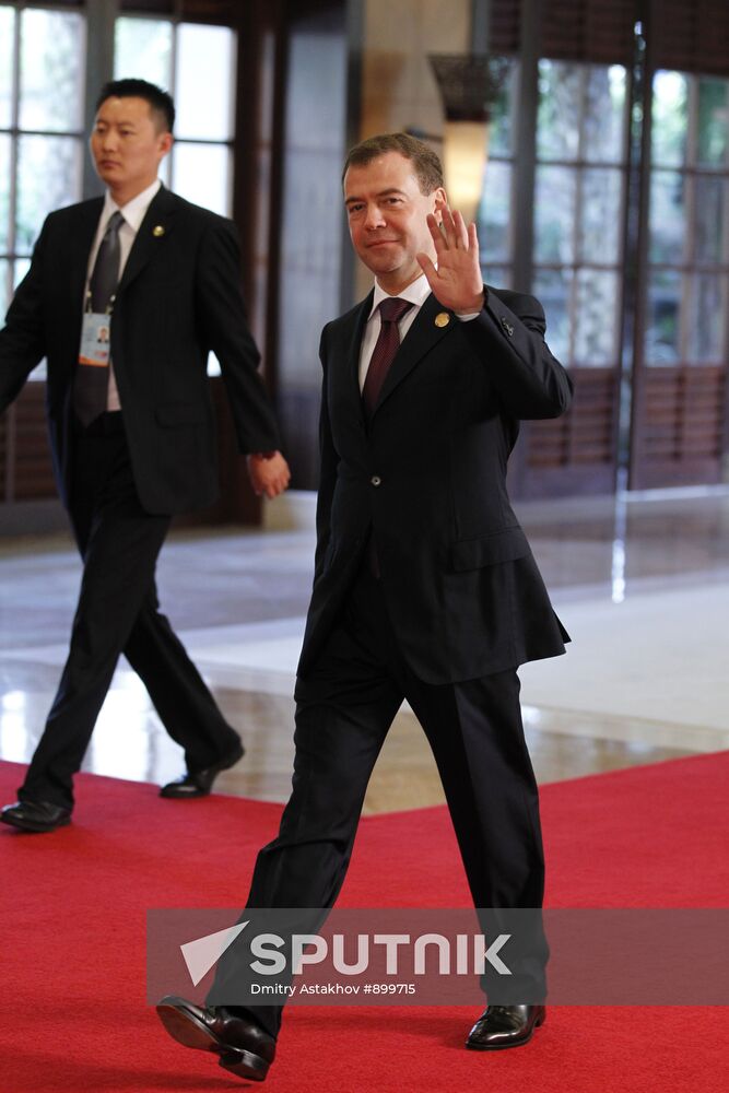 Dmitry Medvedev at BRICS Leaders Meeting in China