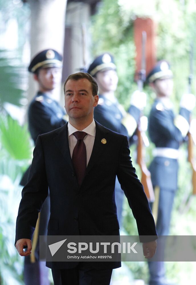 Dmitry Medvedev at BRICS Leaders Meeting in China