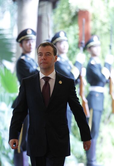 Dmitry Medvedev at BRICS Leaders Meeting in China