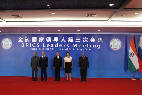 Dmitry Medvedev at BRICS Leaders Meeting in China