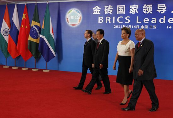 Dmitry Medvedev at BRICS Leaders Meeting in China