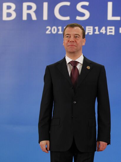 Dmitry Medvedev at BRICS Leaders Meeting in China