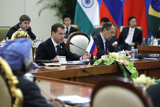 Dmitry Medvedev takes part in BRICS Summit in China