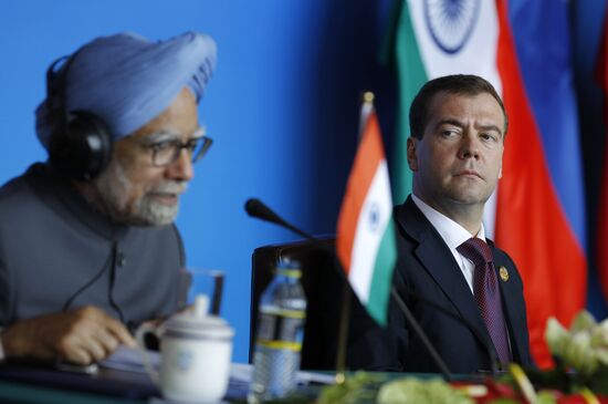 Dmitry Medvedev takes part in BRICS Summit in China