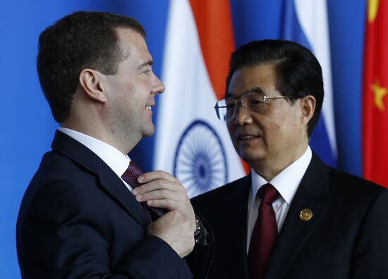 Dmitry Medvedev takes part in BRICS Summit in China