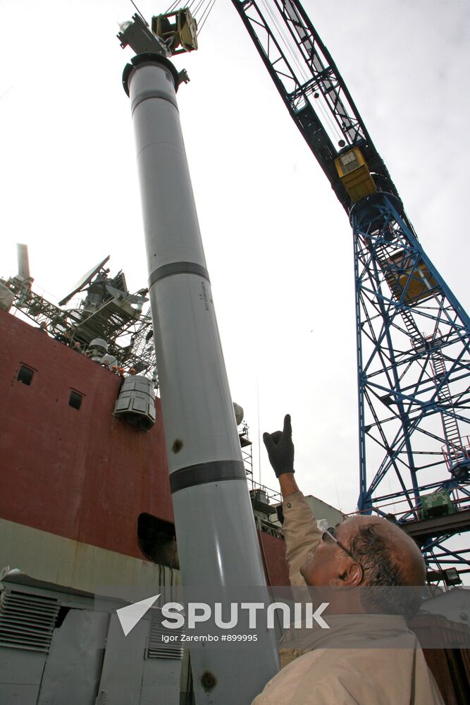 Installing BrahMos missile system on board the Teg frigate