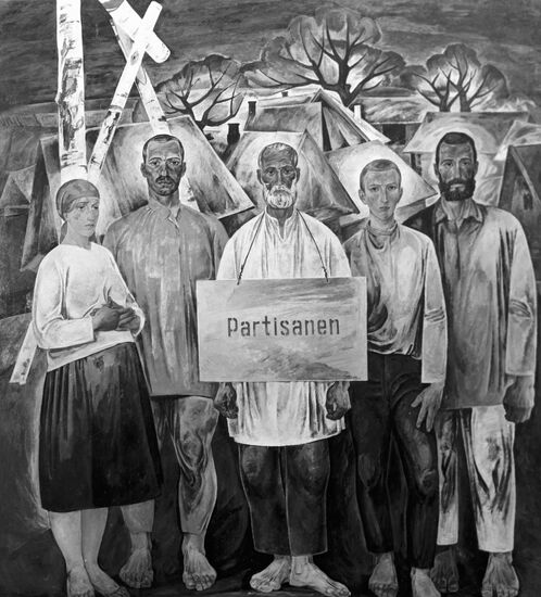 SAVITSKY PAINTING "THE DEATH OF GUERRILLAS"