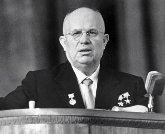 Khrushchev rally Moscow 