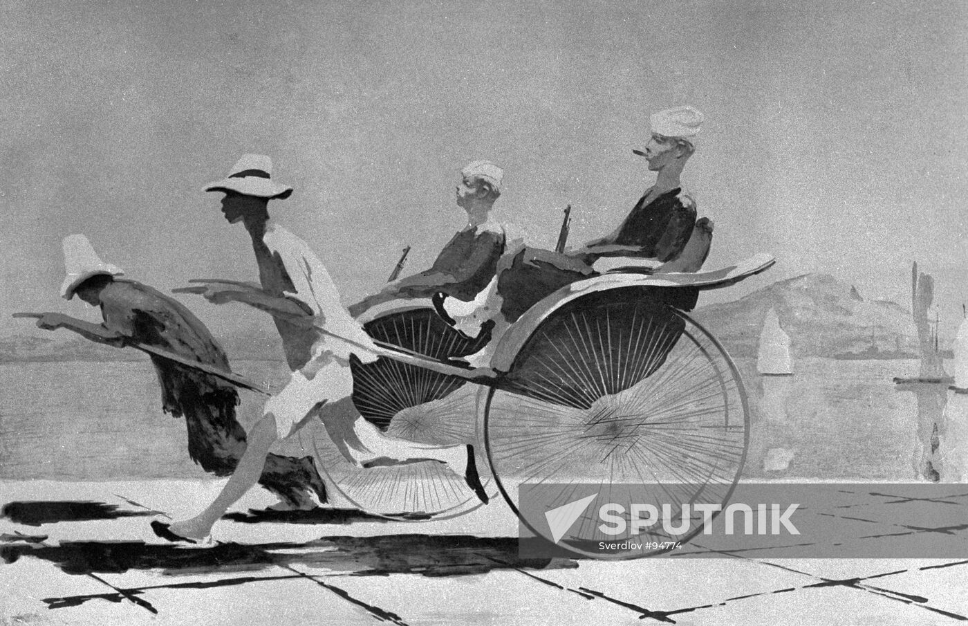 PROROKOV PAINTING "YANKEES ON AN OUTING"