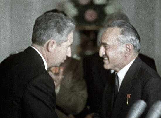 Anastas Mikoyan and Konstantin Feoktistov 