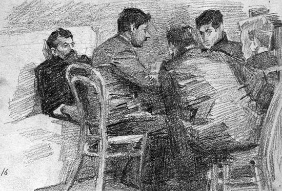 VRUBEL DRAWING CARD PLAYERS