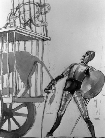 ILLUSTRATION DON QUIXOTE KUKRYNIKS