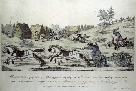 Peasant Partisans drawing