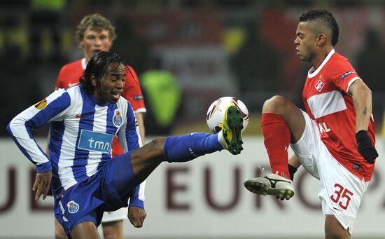 Football. UEFA Europa League. Spartak vs. Porto