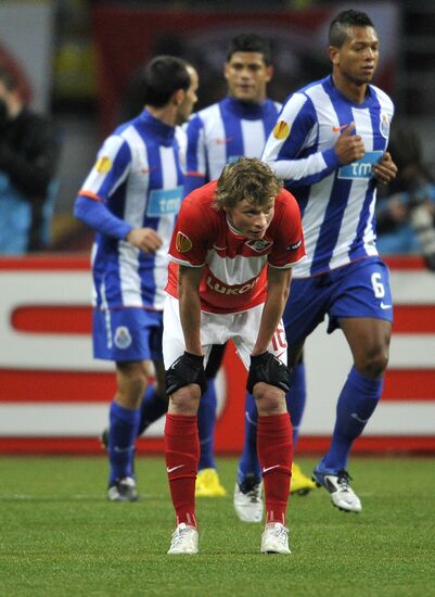 Football. UEFA Europa League. Spartak vs. Porto
