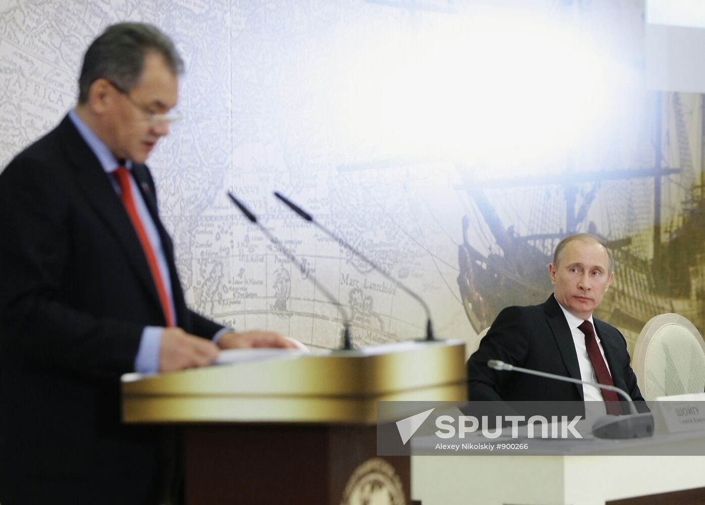 Vladimir Putin attends RGS Board of Trustees, Moscow