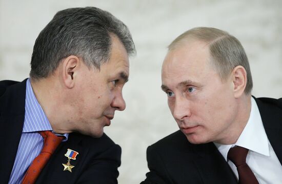 Vladimir Putin attends RGS Board of Trustees meeting, Moscow