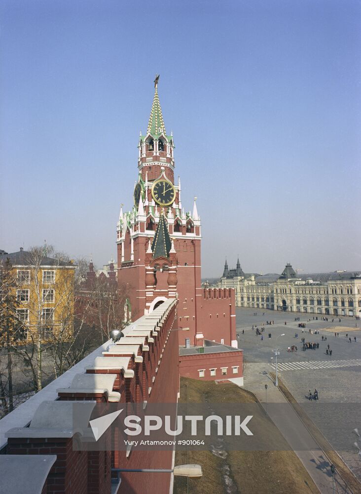 The Moscow Kremlin and its Spasskaya [Savior] Tower