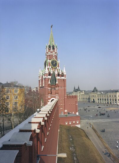 The Moscow Kremlin and its Spasskaya [Savior] Tower