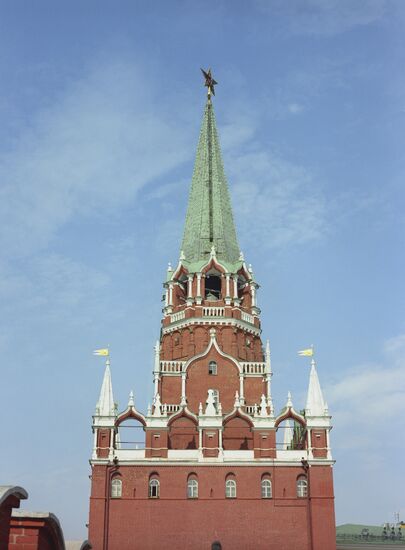 The Moscow Kremlin and its Troitskaya [Trinity] Tower