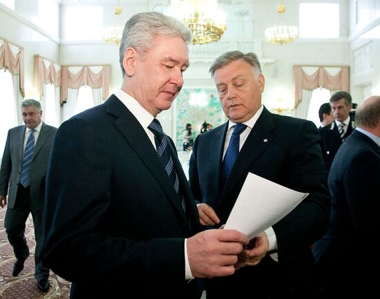 Sergei Sobyanin and Vladimir Yakunin