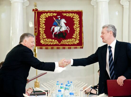 Sergei Sobyanin and Vladimir Yakunin