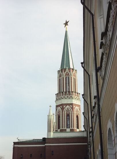 Nikolskaya Tower in Moscow Kremlin