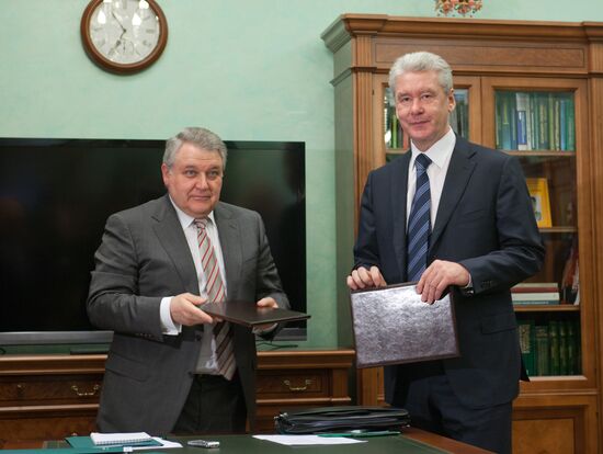 Sergei Sobyanin and Mikhail Kovalchuk
