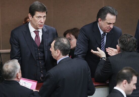 Alexander Zhukov and Vitaly Mutko