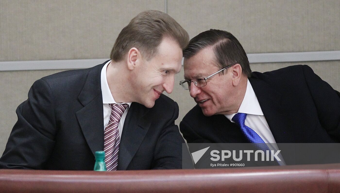 Igor Shuvalov and Viktor Zubkov