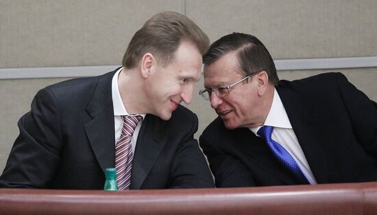 Igor Shuvalov and Viktor Zubkov