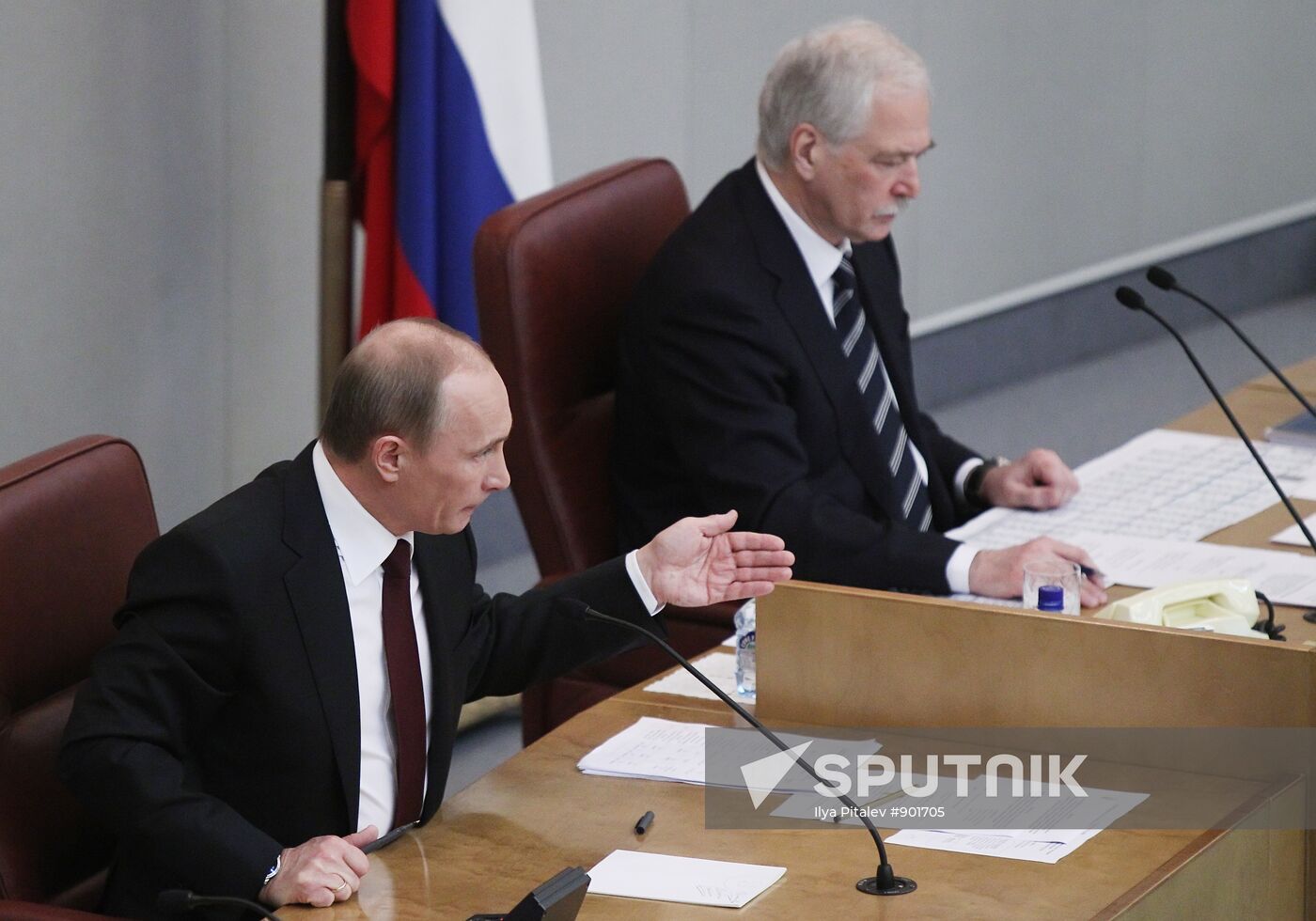 Vladimir Putin makes annual address to State Duma