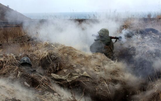 Grenadier shells in simulated combat