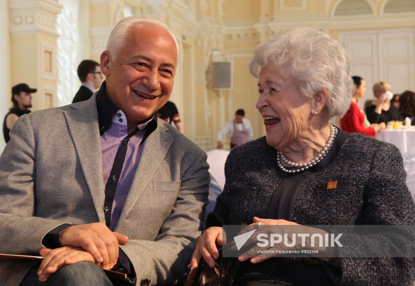 Vladimir Spivakov and Irina Antonova
