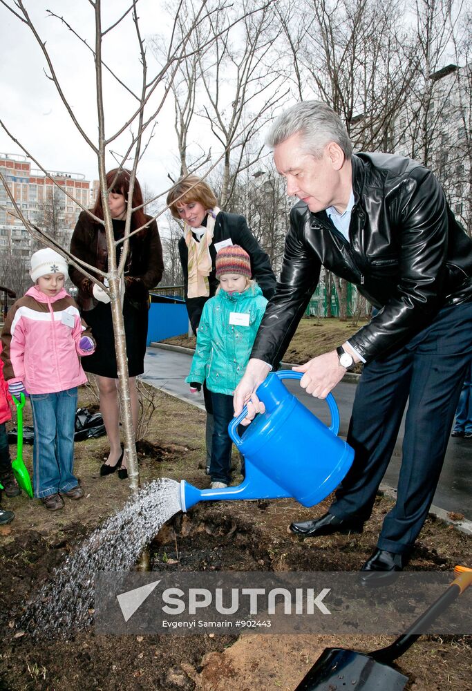 Sergei Sobyanin visits kindergarten at Ramenki District