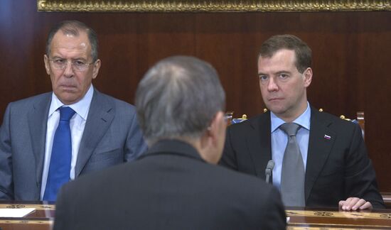 Dmitry Medvedev meets with Ban Ki-moon