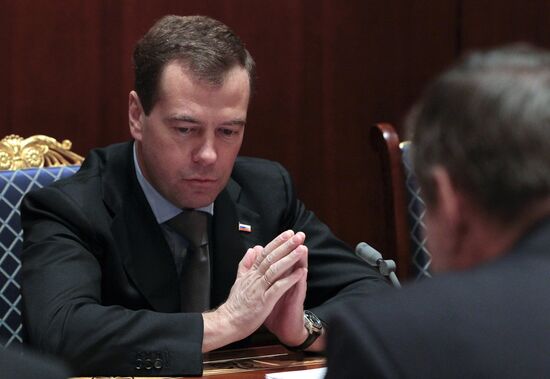 Dmitry Medvedev meets with Ban Ki-moon