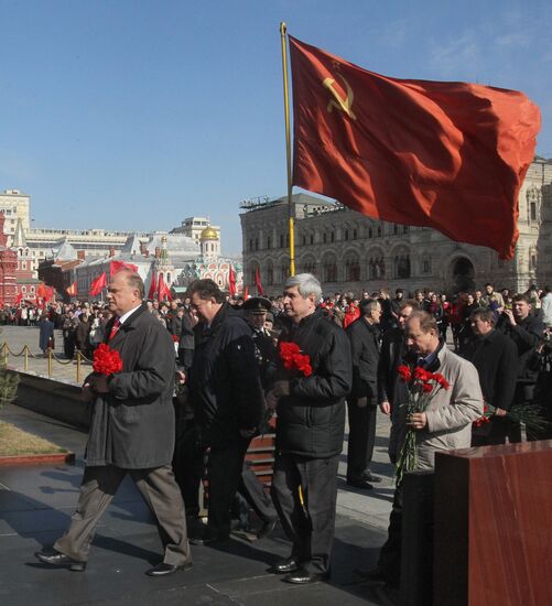Gennady Zyuganov, Vladimir Kashin and Ivan Melnikov