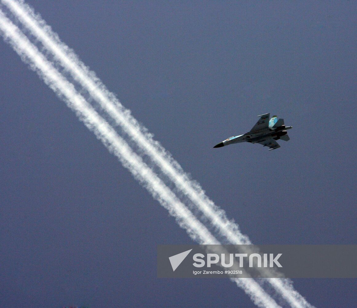 The Baltic Fleet Su-27 fighter squadron