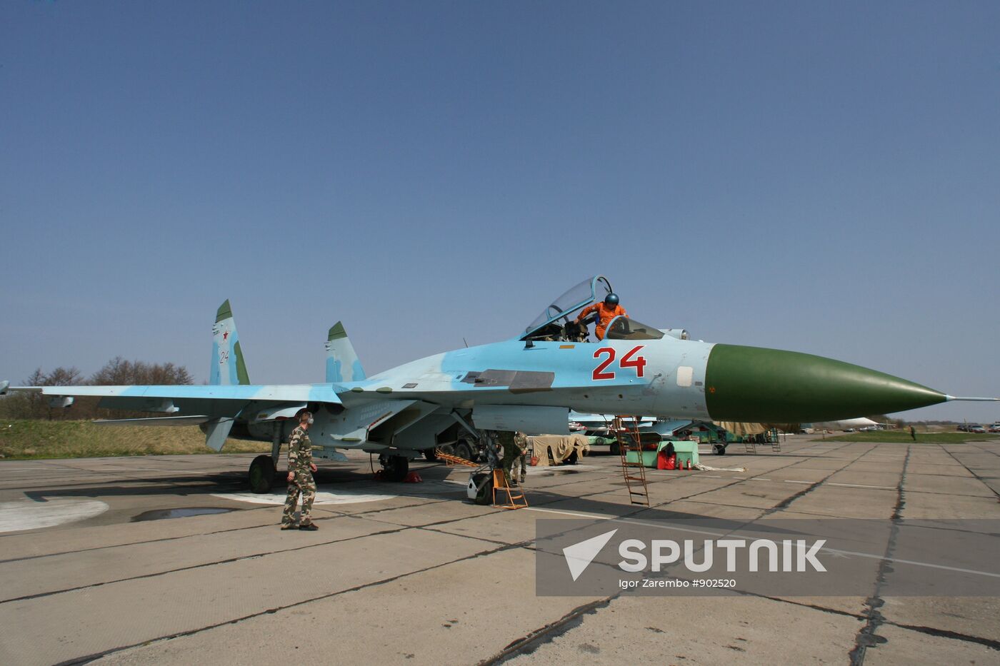 The Baltic Fleet Su-27 fighter squadron