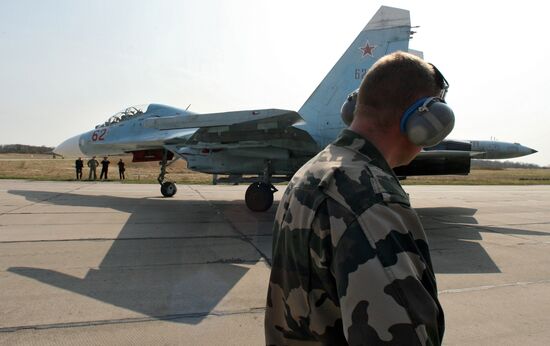Baltic Fleet squadron of Su-27 fighters