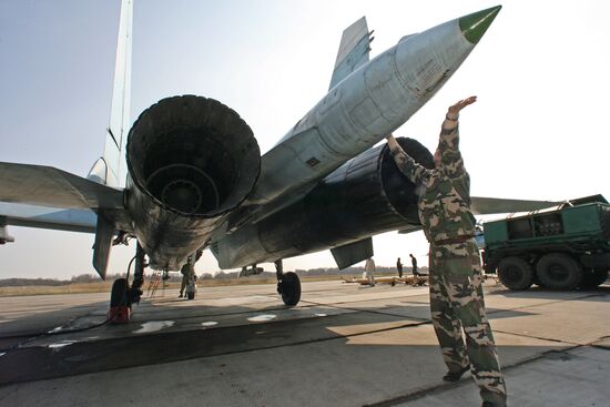 The Baltic Fleet Su-27 fighter squadron
